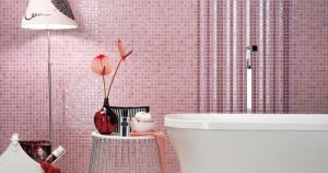 Hermosos baños color rosa - Colores en Casa