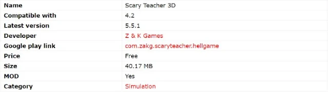 تحميل لعبة المعلمة الشريرة Scary Teacher 3D للاندرويد 2020 : رابط مباشر
