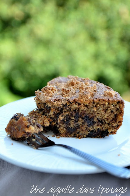 Gâteau à la chapelure, amaretti et chocolat