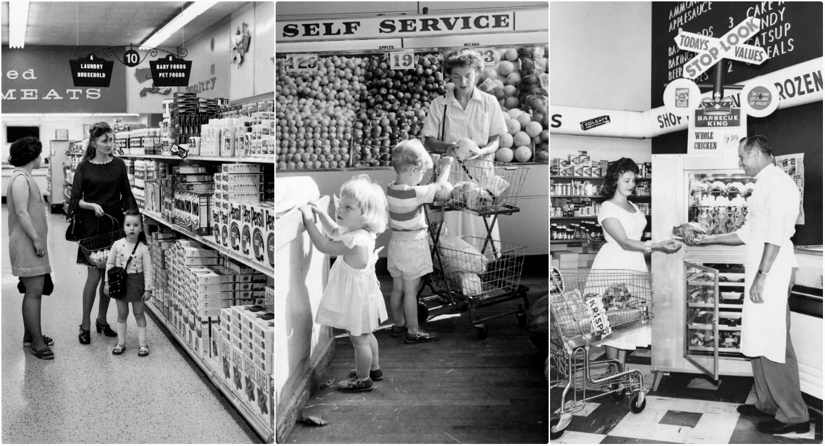 Supermarkets in the Mid20th Century Through Fascinating Vintage Photos