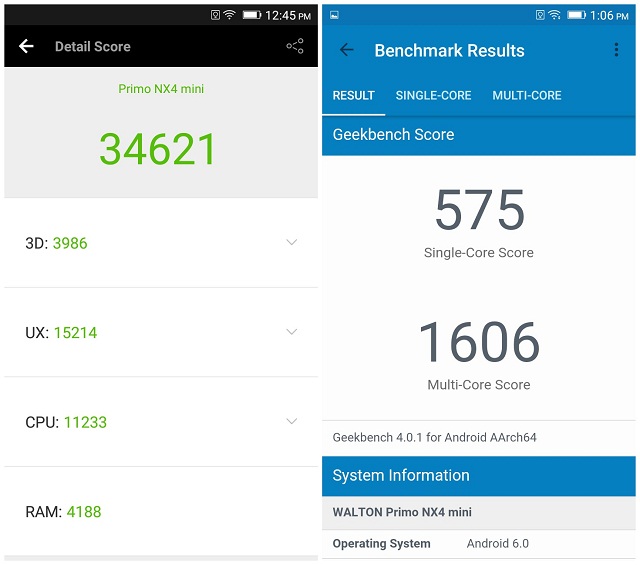 Primo NX4 Mini AnTuTu benchmark