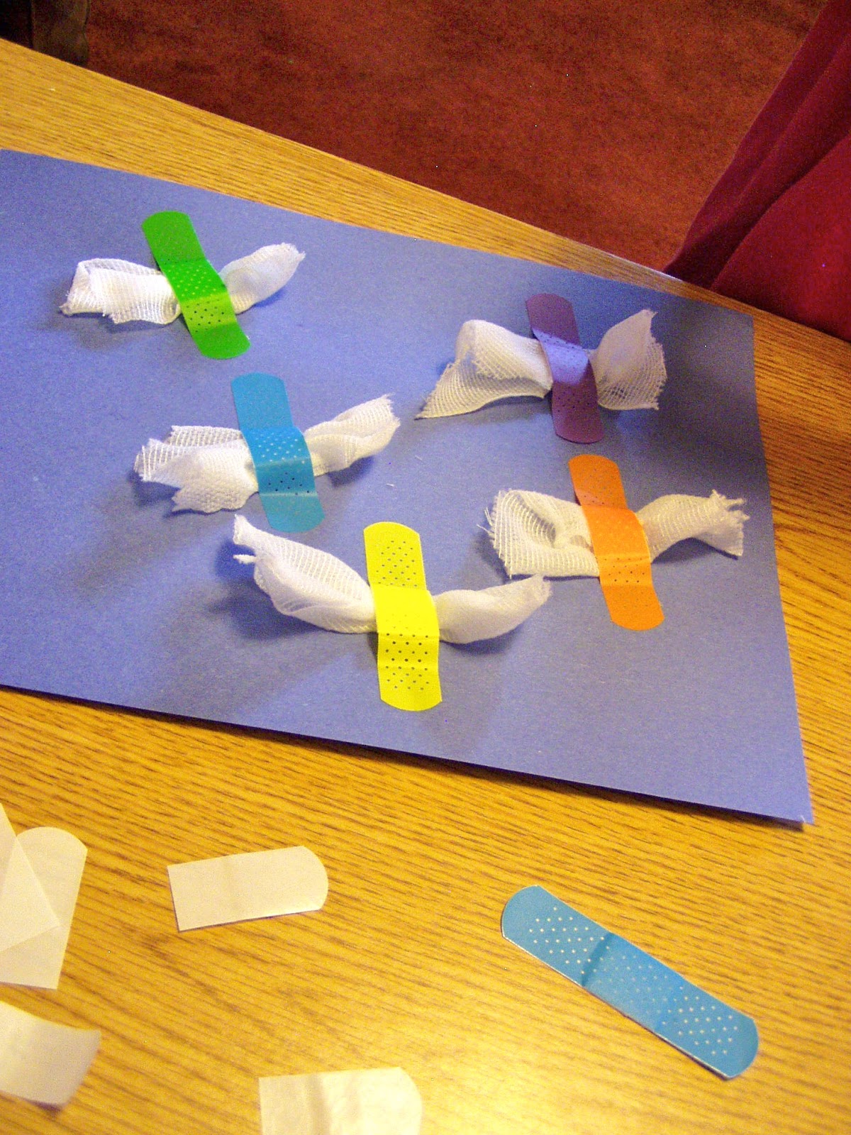 Ms. Sara's Preschool Blog: Band-aid Butterflies