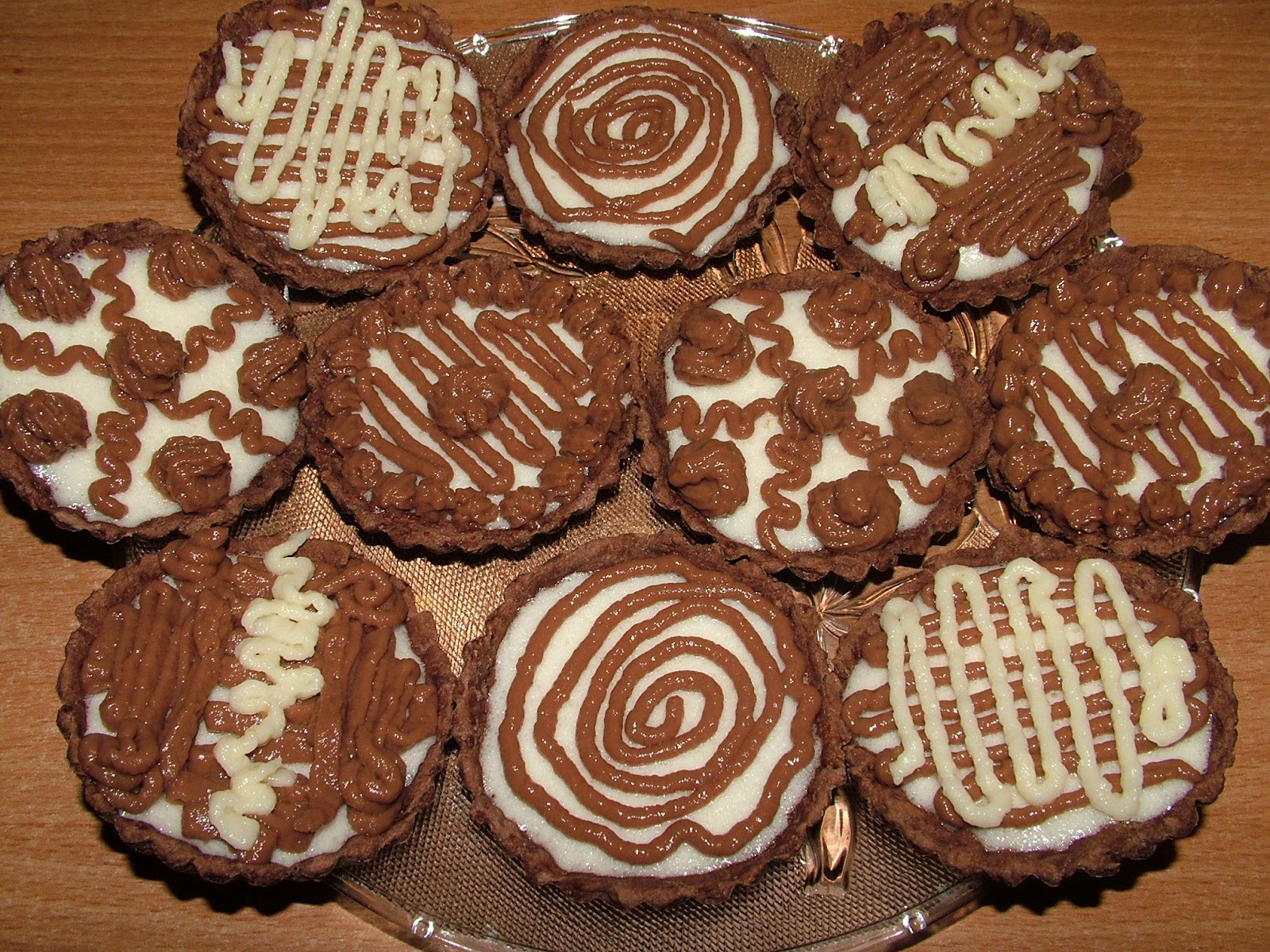 Tartaletki czekoladowo-waniliowe