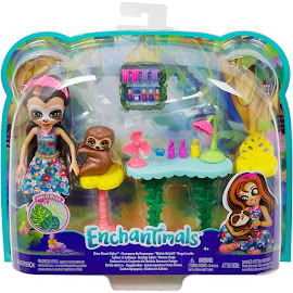 Enchantimals Sela Sloth Junglewood Theme Pack Slow Down Salon Figure