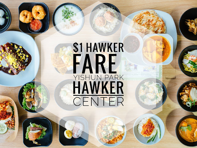 Hawker food + Mao Sang Wan durians at $1 each@ Yishun Park Hawker Center