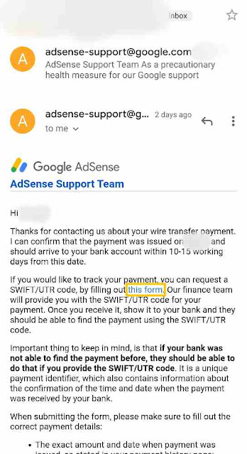 Can you get refund of Google Adsense payment if the payment would not transferred to your bank account for any reason ? Can you get refund of Google Adsense payment if the payment would not transferred to your bank account for any reason ?