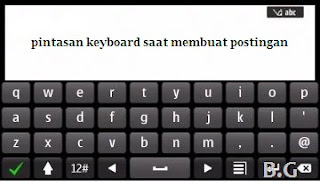 Pintasan Keyboard pada Postingan Blog