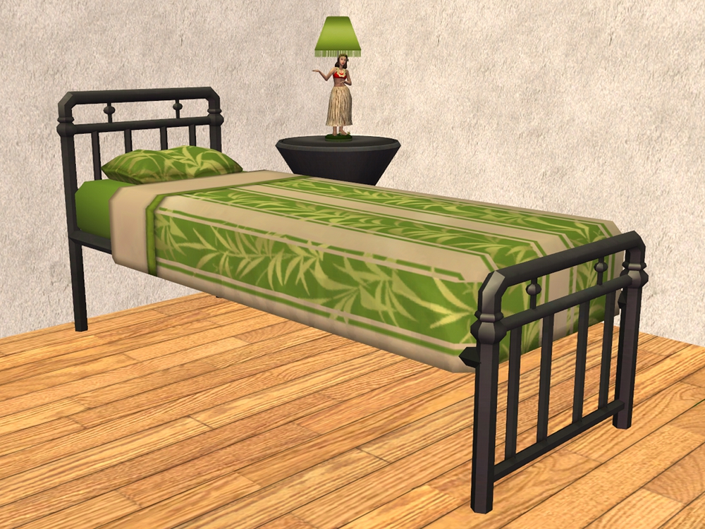TheNinthWaveSims The Sims 2 TS4 Metal Frame Bed Converted to TS2