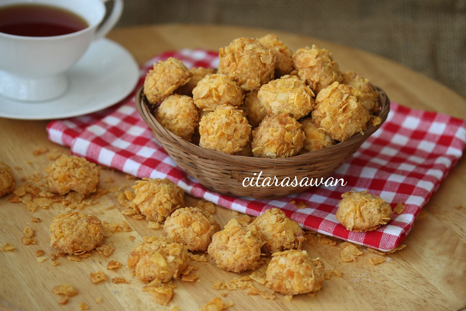 Biskut Keju Cornflakes / Cornflakes Cheese Cookies ~ Blog 