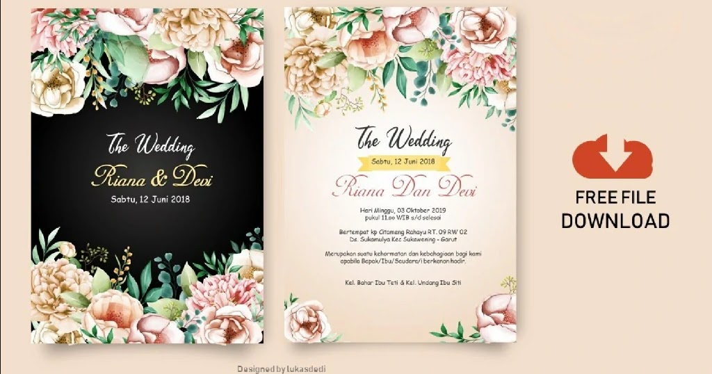 Free File Cara Mudah Membuat Undangan Pernikahan Dengan