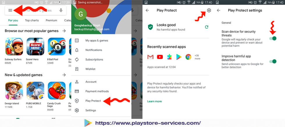 جوجل بلاي بروتكت - Google Play Protect لحماية جهازك من التطبيقات الضارة كيفية عرض و تعطيل ميزة جوجل بلاي بروتكت