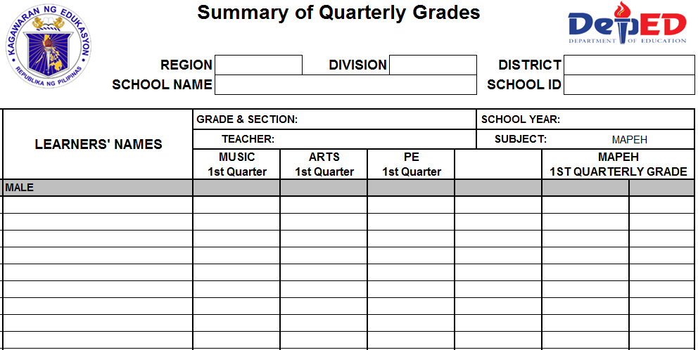differences between template class and template class class c download mapeh e class record ecr templates deped lp s differences between template class and template class class c download mapeh e class record ecr templates deped lp s