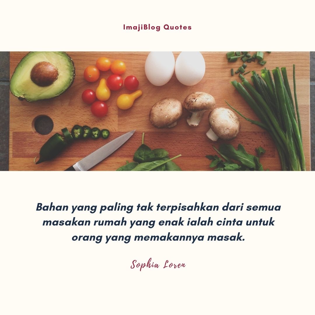 Kata-Kata Mutiara Bijak Tentang Memasak - ImajiBlog