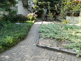 Toronto garden cleanup Cabbagetown backyard path after Paul Jung Gardening Services