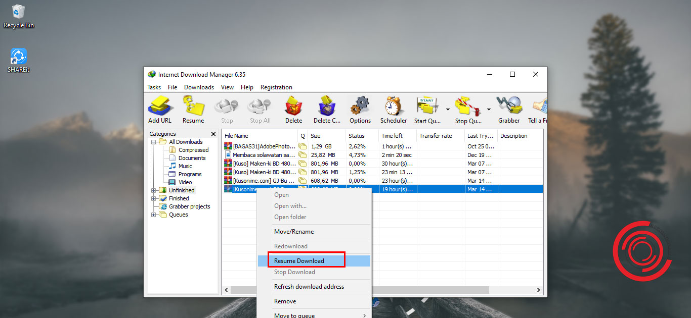 Cara Melihat Download Yang Belum Selesai Di Internet Download Manager Kepoindonesia
