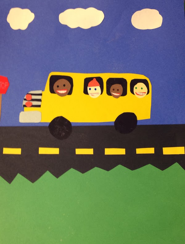 5th Grade Construction Paper Collage