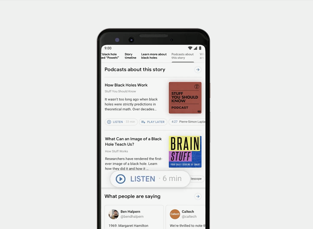 Support for podcast search coming soon in Google