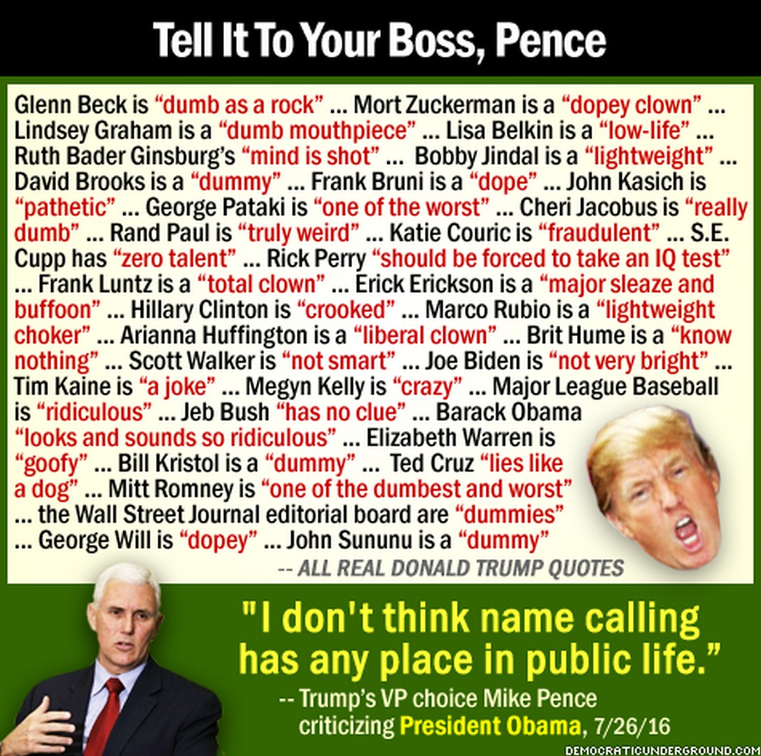 Image result for trump name calling