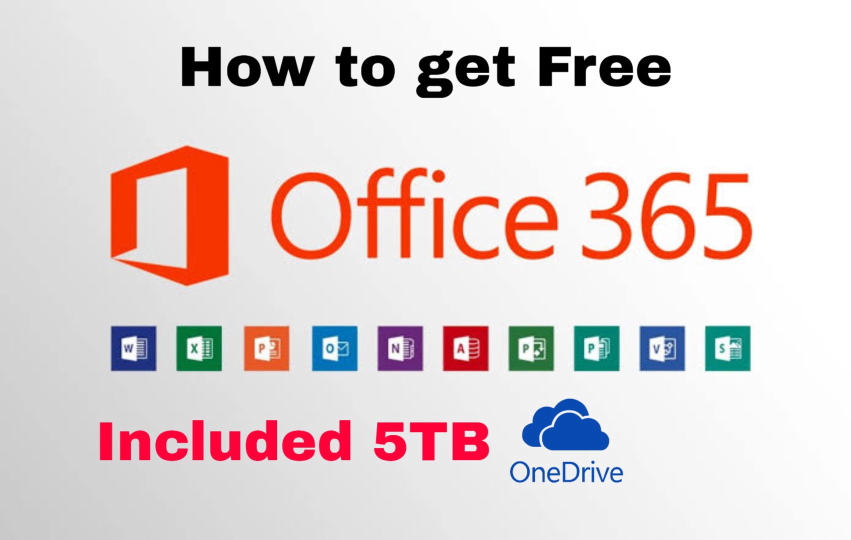 Free Microsoft Office 365 + 5TB OneDrive