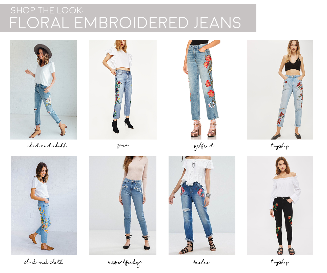 Style Trend Embroidered Jeans Kayla Lynn