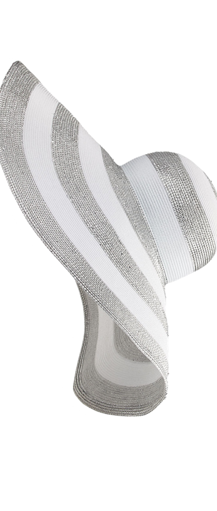 Eric Javits Stripe Dip Brim Hat