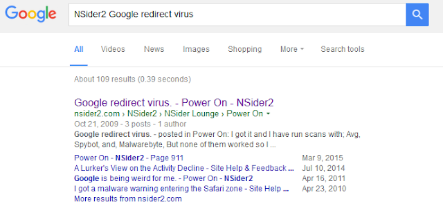 NSider2 Google redirect virus Crowdgather Invision Power board