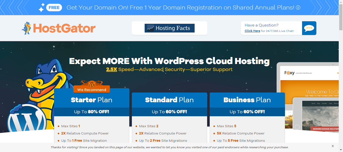 هوست جيتور Hostgator هوست جيتور Hostgator