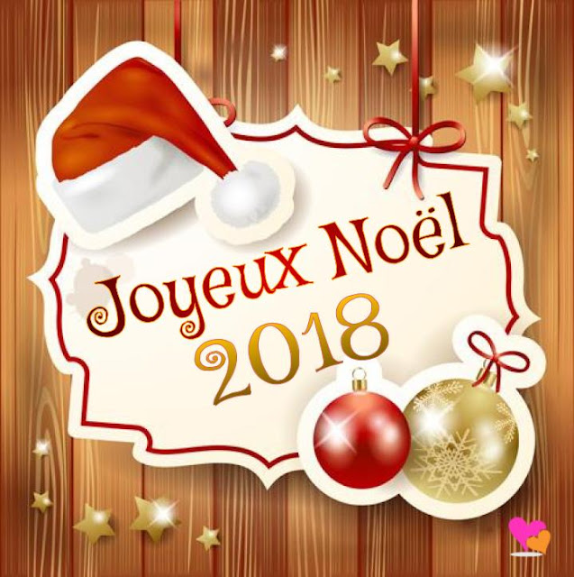 ModÃ¨le de carte de vÅ“ux Joyeux NoÃ«l 2018 - 2019