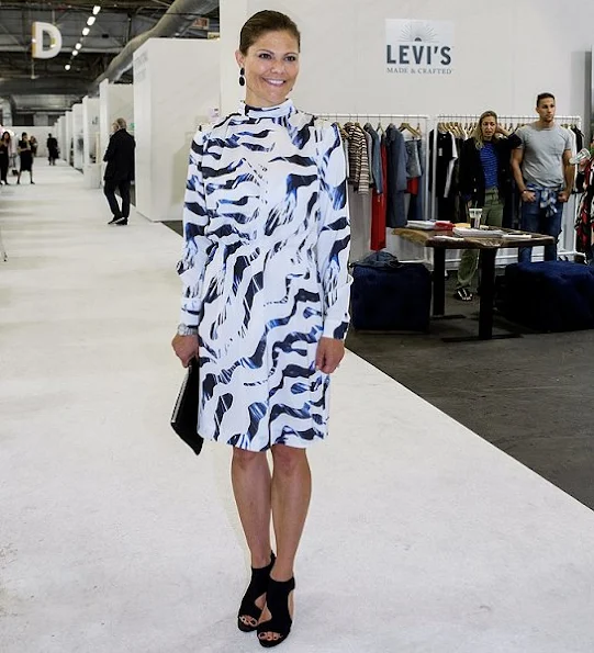 Crown Princess Victoria wore Baum und Pferdgarten Alaine Flower Lace Dress and WHYRED Loise Print Dress -Zebra