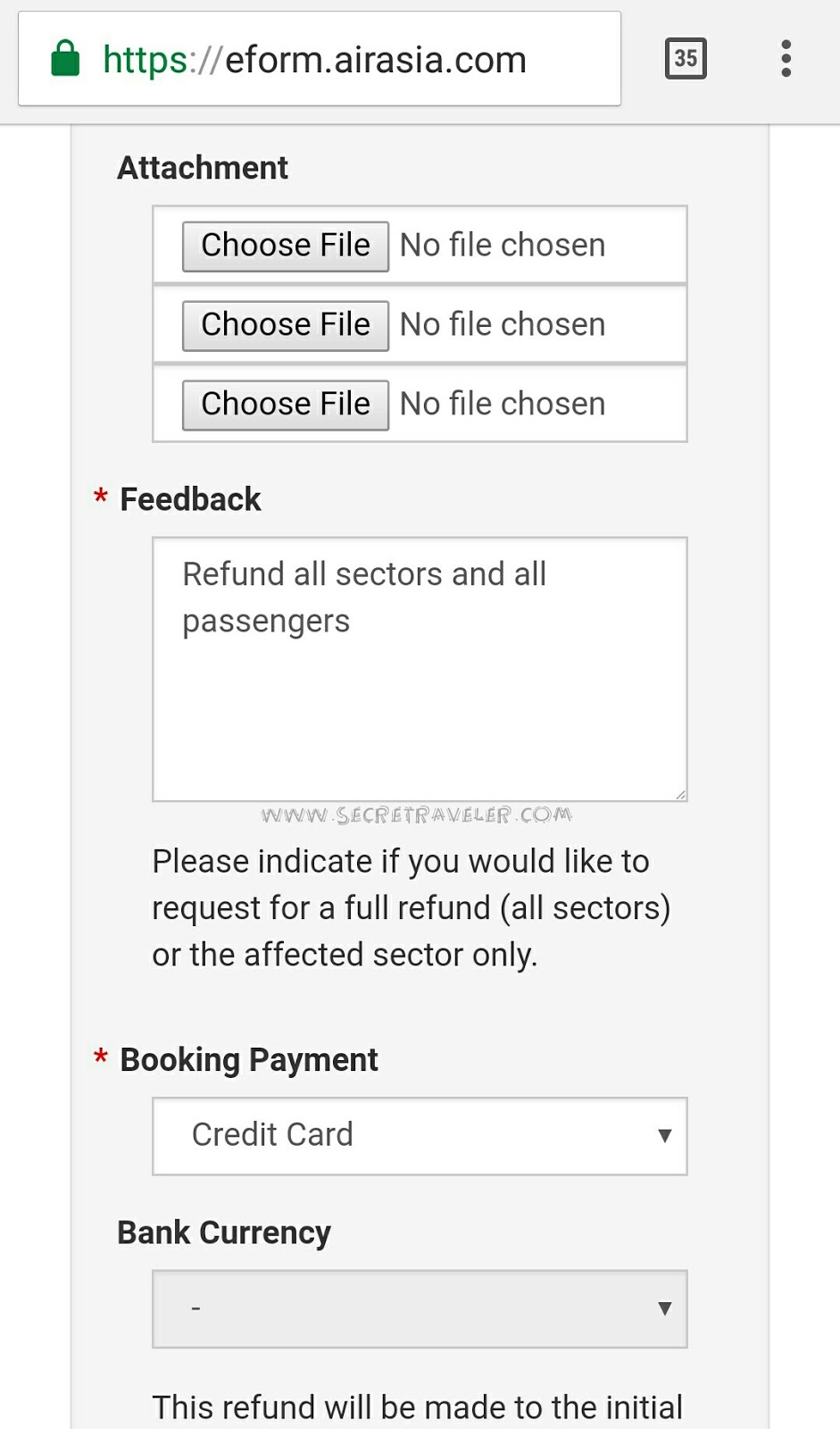 Cara refund airport tax Airasia Let's go everywhere