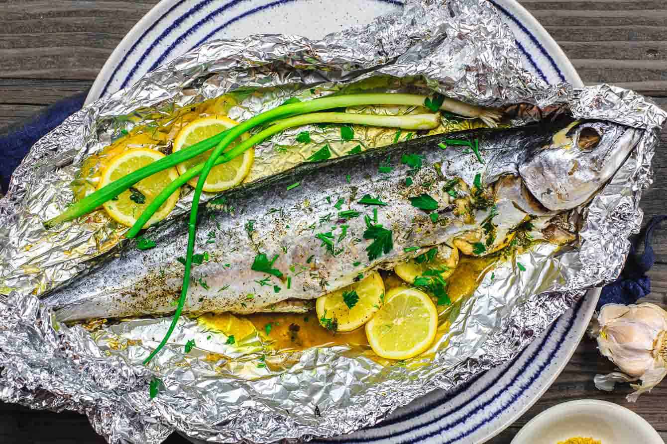 Oven Roasted Spanish Mackerel