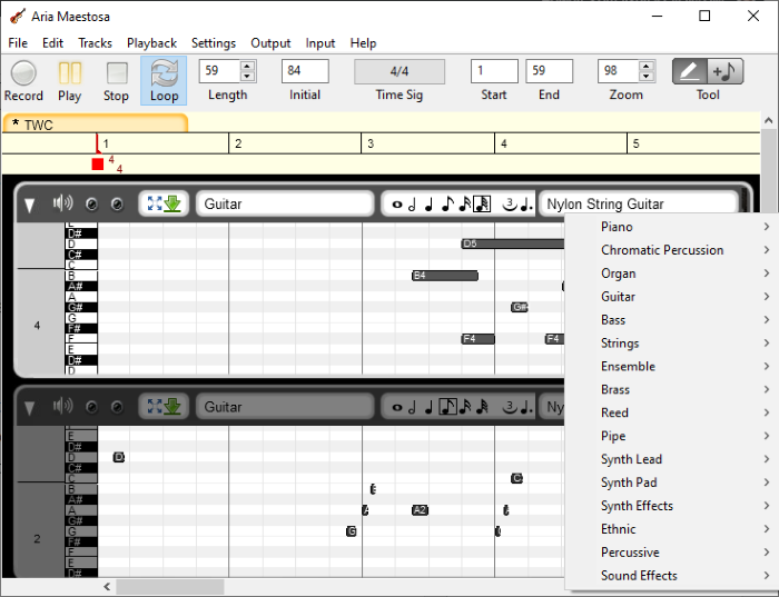 Windows10でMIDIファイルを再生および編集する方法