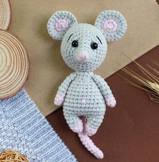 PATRON GRATIS RATON AMIGURUMI 46683 🐁