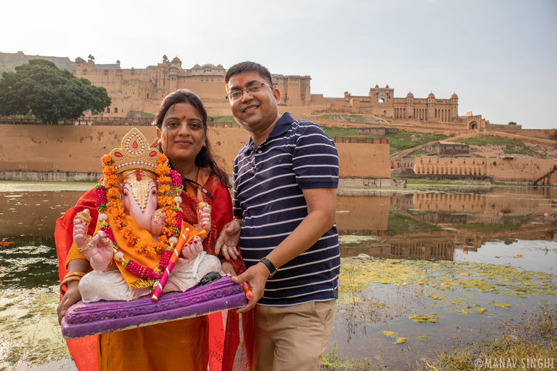 Ganesh Chaturthi Puja from idol Making to Ganesh Visarjan (immersing him in water) Jaipur Rajasthan