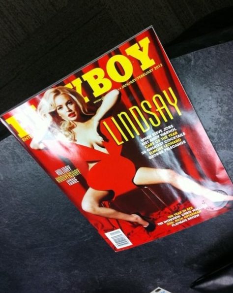 People Lindsay Lohan Nue Dans Playboy La Couverture D Voil E