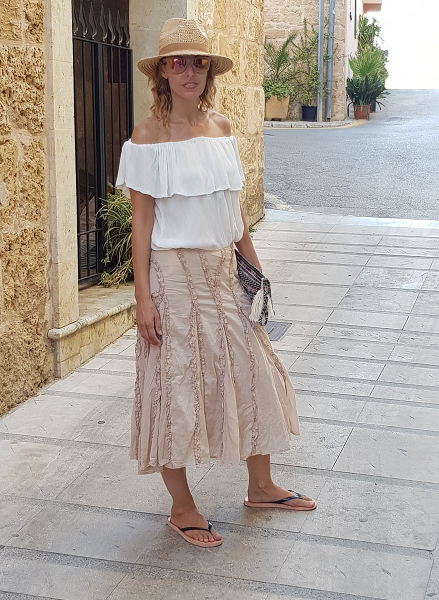 blusa bambula blanca handmade