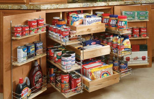 Kitchen storage organisation and space saving kitchen storage ideas
