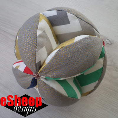 Rubik's Cube Version of Pandemic Puzzle Ball by eSheep Designs