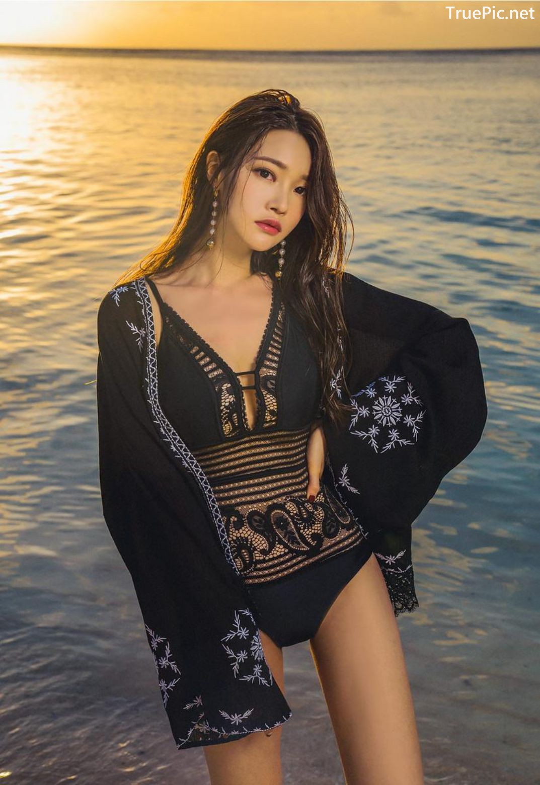 Image Korean Fashion Model - Park Jung Yoon - Summer Beachwear Collection - TruePic.net - Picture-19