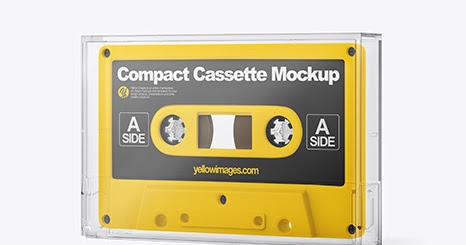 Download Compact Cassette In Case Mockup PSD Mockup Templates