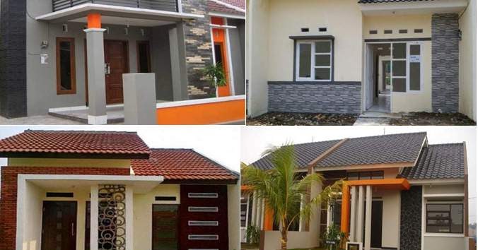 14 Rumah minimalis dengan variasi batu alam