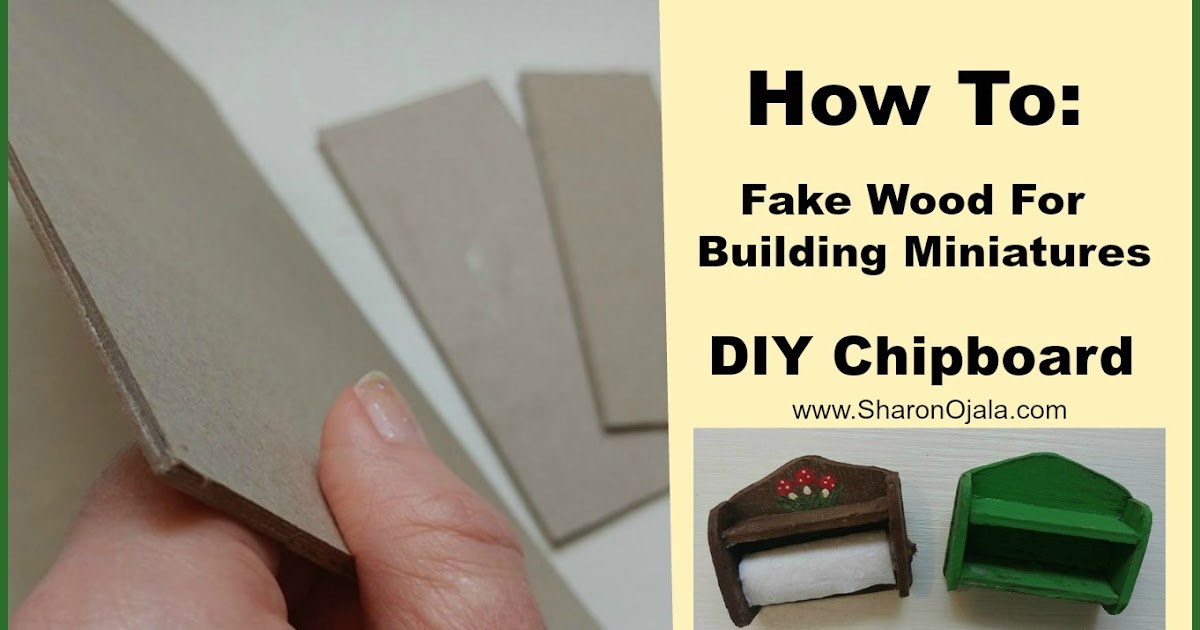 How To Make Fake Wood or Chipboard For Building Miniatures