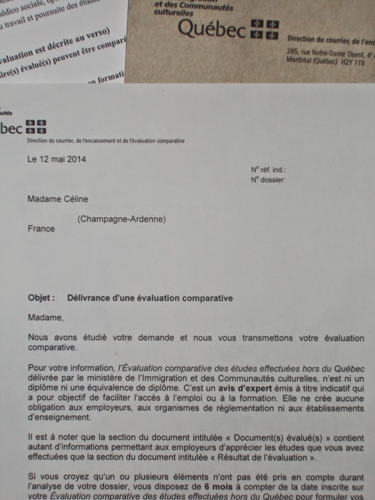 Evaluation Comparative Des Etudes Hors Quebec Pdf