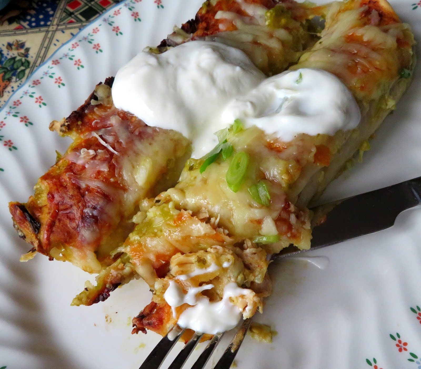Green Chili Turkey Enchiladas The English Kitchen