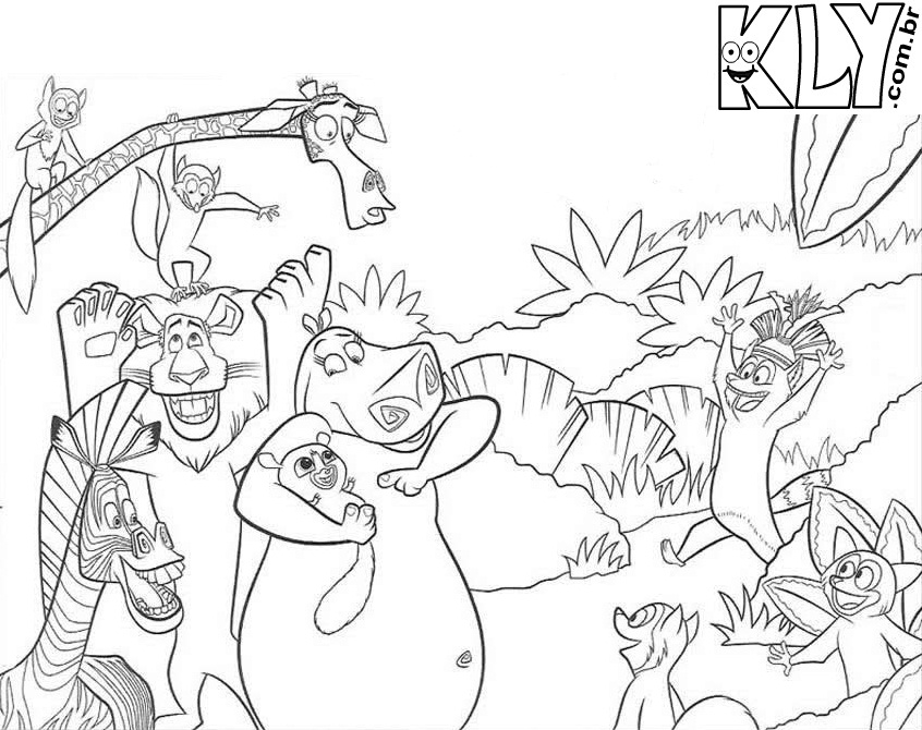 Desenhos Para Pintar: Animais da Amazônia para Colorir