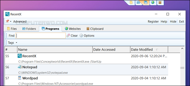 ������ RecentX ����� ������ ������� Screenshot+2020-10