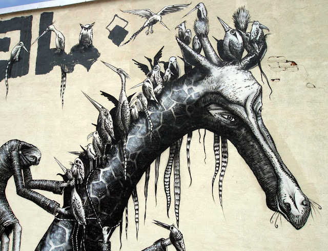 Street Art By Phlegm In Bushwick, Brooklyn. 4