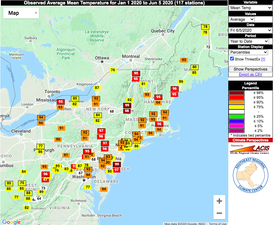 Addison County Weather Watchers May/2020 Weather and Climate Recap