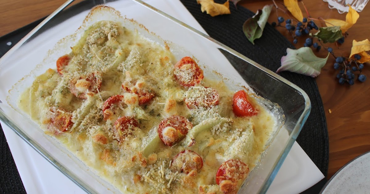 mein Land und Gartengenuss : Fenchelgratin mit Cherrytomaten und Mozzarella