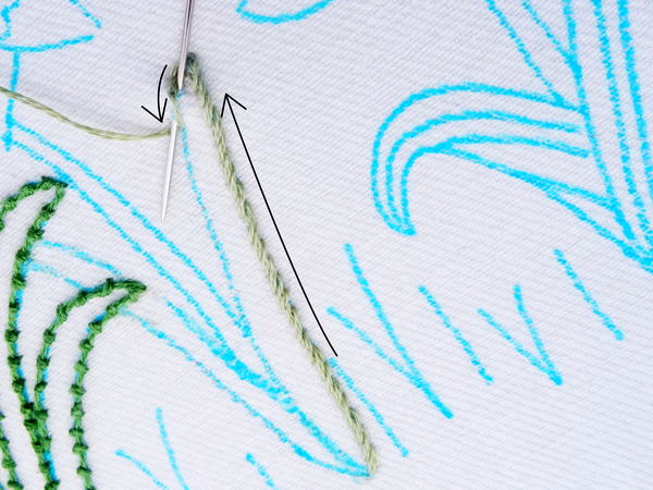 Mẫu thêu hoa thủy tiên - Hình 2